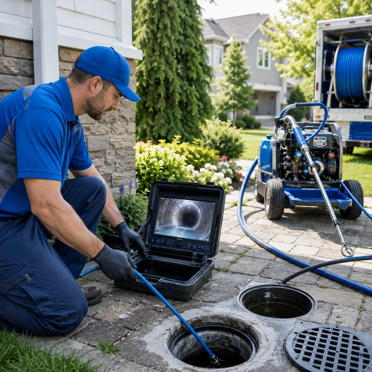 Outdoor drain cleaning professionals serving Blanford, IN