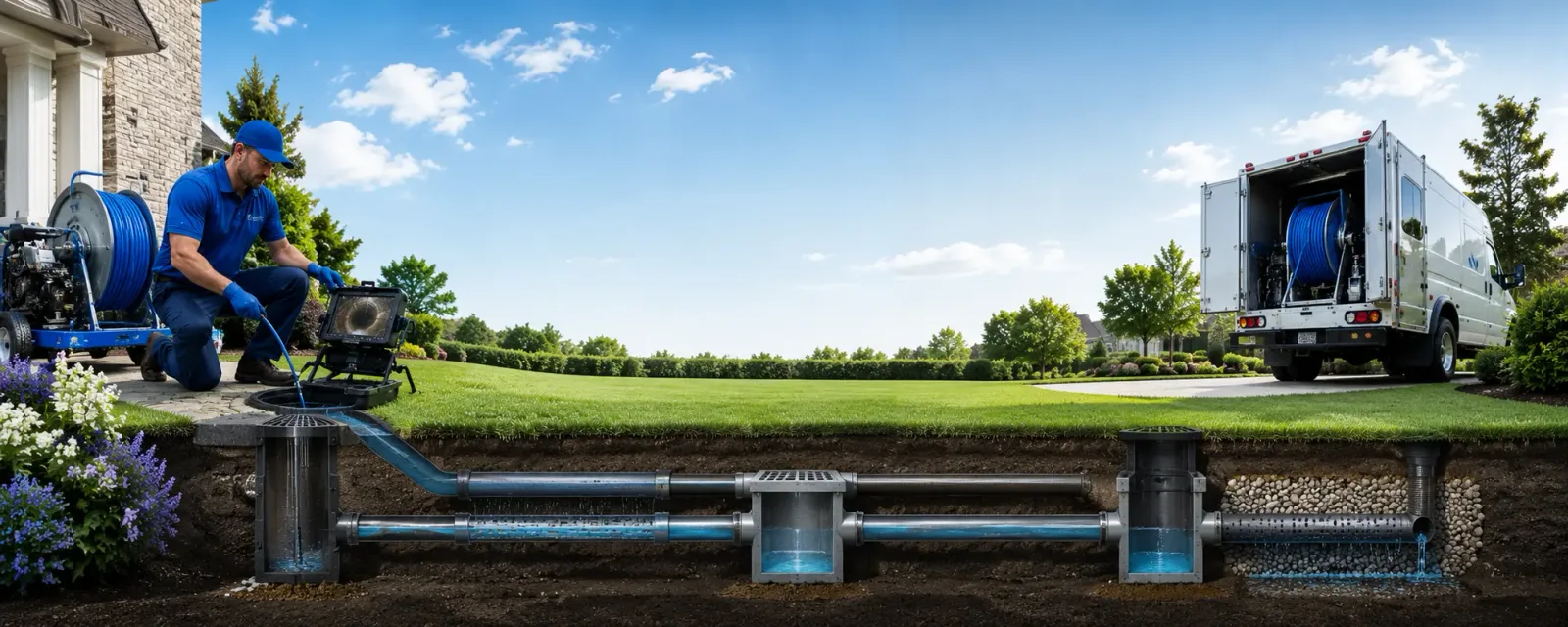 Outdoor drain cleaning information for Blanford, IN